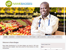 Tablet Screenshot of namebadges.co.za